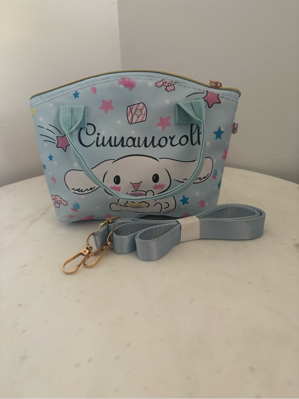 Cinnamoroll Light Blue Mini Crossbody Bag with Strap